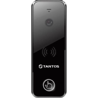 iPanel 1 + Черный акрил  TANTOS Вызывная видеопанель с цветным модулем видеокамеры