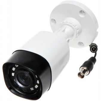 DH-HAC-HFW1000RP-0280B-S3 Dahua Уличная цилиндрическая мультиформатная MHD (AHD/ TVI/ CVI/ CVBS) видеокамера, объектив 2.8мм, 1Mp, Ик