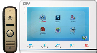 CTV-DP2700MD белый CTV Комплект цветного видеодомофона