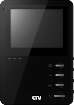 CTV-M1400M черный CTV Видеодомофон цветной 4", встроенный источник питания