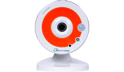 SpaceCam F1 Orange Фиксированная малогабаритная IP-камера, Ик, 1Мп, встроенный микрофон, Wi-Fi, MicroSD