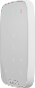 KeyPad white Ajax Беспроводная клавиатура с сенсорными кнопками