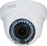 CTV-HDD2820A VP CTV Купольная антивандальная AHD видеокамера с обьективом вариофокальным 2.8-12 мм, ИК, 2Mp