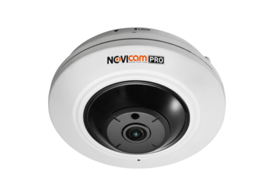 NOVIcam PRO NC45P Компактная внутренняя Fisheye IP видеокамера, Ик, 4Мп, PoE