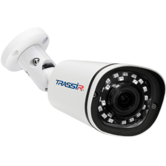 TR-D2122WDZIR3 (2.8-8мм) TRASSIR Уличная цилиндрическая IP-видеокамера (2.8-8 мм), ИК, 2 Мп, poe, ВСТРОЕННЫЙ МИКРОФОН