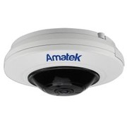 AC-IF402 Amatek Панорамная IP камера Fisheye "Рыбий глаз", ИК , 4Мп, POE, Слот для microSD