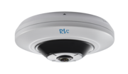 RVi-2NCF5034 (1.05) Панорамная IP камера Fisheye "Рыбий глаз", 5Мп, ИК, Poe,  Аудио вход/выход, Тревожные входы/выходы: 1/1, Поддержка карт MicroSD