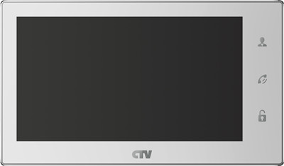 CTV-M3701 белый W Видеодомофон цветной  7", Hands free, детектор движения, сенсорное управление, встроенная память, слот micro SD