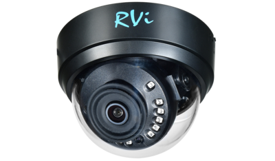 RVi-HDC321 (2.8) (black) Антивандальная купольная мультиформатная MHD (AHD/ TVI/ CVI/ CVBS) видеокамера, объектив 2.8, 2Mp, Ик
