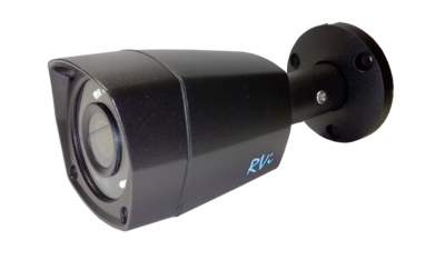 RVi-HDC421 (2.8) (black) Уличная цилиндрическая мультиформатная MHD (AHD/ TVI/ CVI/ CVBS) видеокамера, объектив 2.8мм, 2Мп, Ик