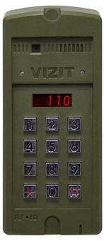 БВД-SM110F VIZIT Блок вызова до 100 абонентов, встроенный контроллер до 600 ключей VIZIT-RF3 (RFID-13.56МГц)