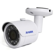 AC‐IS503A (2,8) Amatek Уличная цилиндрическая IP видеокамера, 5Mp, Ик, POE, Слот для SD карты, 1 аудиовход, выход питания микрофона
