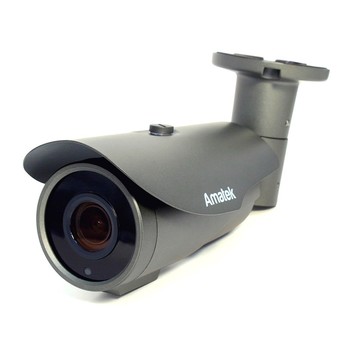 AC-IS506VA v2 (2,8-12) Amatek Уличная цилиндрическая IP видеокамера, 5Mp, Ик, POE, Слот для SD карты, 1 аудиовход, выход питания микрофона