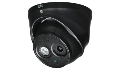RVi-HDC321VBA (2.8) (black) Антивандальная купольная мультиформатная MHD (AHD/ TVI/ CVI/ CVBS) видеокамера, объектив 2.8, 2Mp, Ик, встроенный микрофон