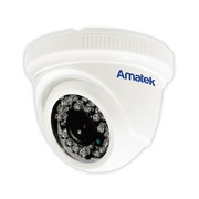 AC-HD502 (3.6) Amatek Купольная внутренняя MHD (AHD/CVI/CVBS/TVI) видеокамера, объектив (3.6мм), Ик, 5Мп