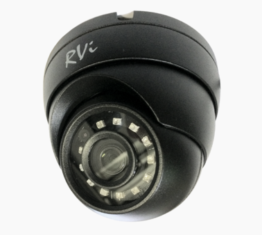 RVi-1ACE100 (2.8) black Пластиковая купольная мультиформатная MHD (AHD/ TVI/ CVI/ CVBS) видеокамера, объектив 2.8мм, 1Мп, Ик