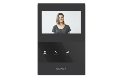 SQ-04M Black Slinex Видеодомофон 4.3" дюйма со встроенной программной детекцией движения