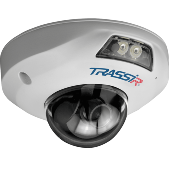 TR-D4111IR1 (2.8mm) TRASSIR Купольная антивандальная IP-камера, Ик, 1.3Мп, Poe, встроенный микрофон, слот USB