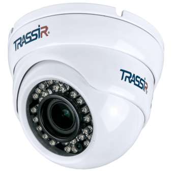 TR-D8123ZIR3 (2.7-13.5mm) TRASSIR Купольная антивандальная IP-камера, Ик, 2Мп, Poe, слот USB