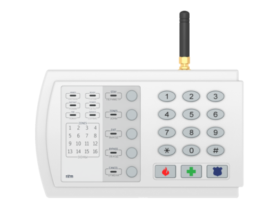 Контакт GSM-9N с внешней GSM антенной  Ритм Охранно-пожарная панель