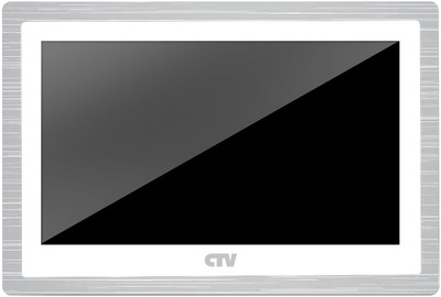 CTV-M4103AHD белый Видеодомофон 10" формата AHD с сенсорным управлением, детектором движения, видеопамять и встроенным источником питания