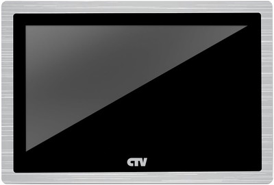 CTV-M4103AHD черный Видеодомофон 10" формата AHD с сенсорным управлением, детектором движения, функцией видеопамяти и встроенным источником питания
