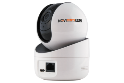 NOVIcam PRO NP200F Компактная поворотная внутренняя IP видеокамера, обьектив 2.8мм, Ик, 1Мп, Wi-Fi, Встроенный микрофон, Слот MicroSD (до 128 Гб)
