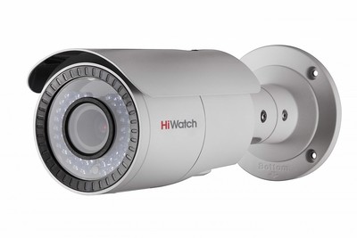 DS-T106 (2.8-12мм) HiWatch Уличная цилиндрическая HD-TVI видеокамера, объектив 2.8-12мм, 1Мп, Ик