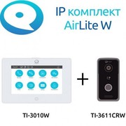 AirLite W TRUE IP Готовый комплект IP Wi-Fi вызывная панель с камерой + монитор