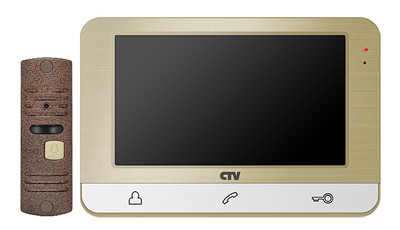 CTV-DP1703 (шампань) Комплект цветного видеодомофона с экраном 7"