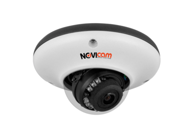 NOVIcam N25VP NOVIcam Антивандальная купольная IP видеокамера (2.8 мм) , ИК, 2Mp, Рое , встроенный микрофон, Слот Micro SD (до 128 Гб)