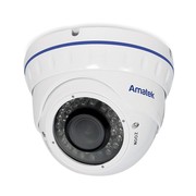 AC-IDV519P (2,8-12) Amatek Уличная купольная IP видеокамера, объектив 2.8-12мм, 5Мп, Ик, POE