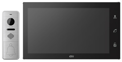 CTV-DP4102FHD черный Комплект домофона с экраном 10" с поддержкой разрешения Full HD