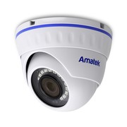 AC-IDV202A (3,6) Amatek Уличная купольная IP видеокамера, объектив 3.6мм, 3Мп, Ик, POE