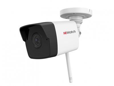DS-I250W(B)(4 mm) HiWatch Уличная wifi цилиндрическая IP камера, объектив 4мм, ИК, 2Мп, wifi, встроенный микрофон, microSD