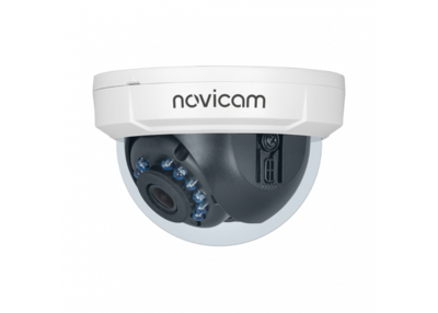 HIT 10 NOVICAM Купольная внутренняя мультиформатная MHD (AHD/CVI/CVBS/TVI) видеокамера, обьектив 2.8мм, Ик, 1.3Мп