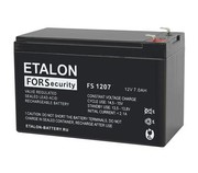 FS 1207L ETALON Аккумулятор 12В, 7,0 А/ч, 152х65х100мм, 1,75кг