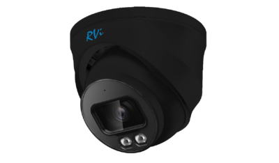 RVi-1NCEL4246 (2.8) black Уличная купольная IP видеокамера, объектив 2.8мм, 4Мп, Ик, POE, Встроенный микрофон, MicroSD