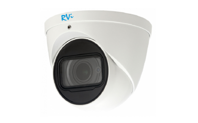 RVi-1NCE4067 (2.7-12) white Уличная купольная IP видеокамера, объектив 2.7-12мм, 4Мп, Ик, Poe, Встроенный микрофон, MicroSD