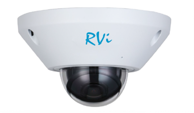 RVi-1NCFX5138 (1.4) white Купольная антивандальная IP видеокамера, объектив 1.4мм, 5Мп, Ик, Poe, MicroSD, Встроенный микрофон