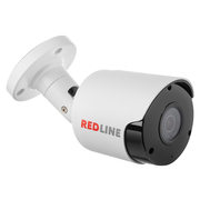 RL-IP12P-S.eco RedLine Уличная цилиндрическая IP видеокамера, объектив 2.8мм, 2Мп, Ик, Poe, Встроенный микрофон, слот для microSD