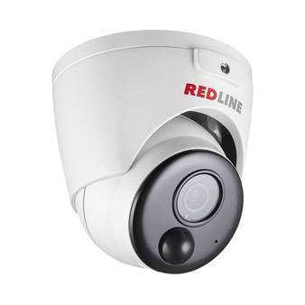RL-IP22P-S.pir RedLine Уличная купольнаяIP видеокамера, объектив 2.8мм, 2Мп, Ик, Poe, встроенный микрофон, microSD, PIR-датчик сигнализации