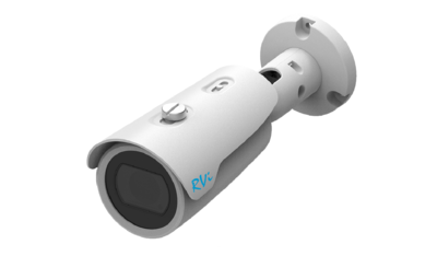 RVi-2NCT8349 (2.8-12) white Уличная цилиндрическая IP видеокамера, объектив 2.8-12мм, 8Мп, Ик, Poe, Тревожные входы/выходы, MicroSD
