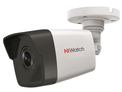 DS-I450M (4 mm) HiWatch Уличная цилиндрическая IP камера, объектив 4мм, ИК, POE, 4 Мп, microSD, встроенный микрофон