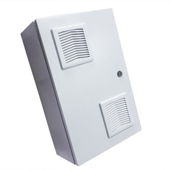 МАСТЕР 3 УТПВ-П Телеком-Мастер Климатический шкаф  с вентиляторными решетками (пассивная вентиляция) и защитным реле от "холодного пуска"