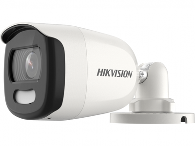 DS-2CE10HFT-F (3.6mm) Hikvision Уличная цилиндрическая мультиформатная MHD (TVI/AHD/CVI/CVBS)  видеокамера, объектив 3.6мм, ИК, 5Мп