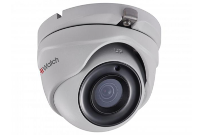 DS-T203P(B) (2.8 mm) HiWatch Уличная купольная HD-TVI видеокамера, объектив 2.8мм, ИК, 2Мп, PoC