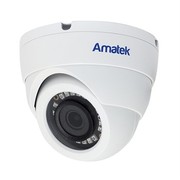 AC-HDV212 (2,8) Amatek Антивандальная купольная мультиформатная MHD (AHD/ TVI/ CVI/ CVBS) видеокамера, объектив 2.8, 2Мп, Ик