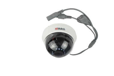 DS-T201(B) (3.6 mm) HiWatch Купольная внутренняя мультиформатная MHD (AHD/ TVI/ CVI/ CVBS) видеокамера, объектив 3.6мм, Ик, 2Мп