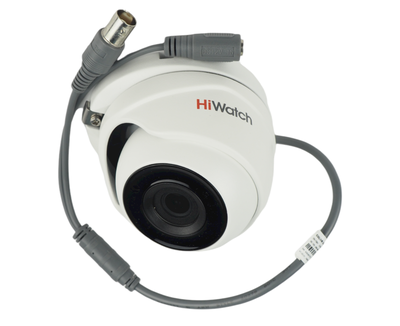 DS-T303 (2.8мм) HiWatch Антивандальная купольная HD-TVI видеокамера, объектив 2.8, 3Mp, Ик